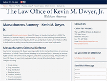 Tablet Screenshot of kevindwyerlaw.com